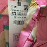 ZARA  Multicoloured Floral Printed Satin Shirt Blouse Top XS Photo 4