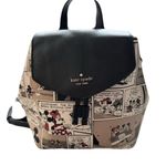 Kate Spade Unisex  Black and Tan Comic Print Disney Minnie Mickey Mini Backpack Photo 0