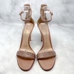 Gianvito Rossi Portofino Swarovski Crystal Rhinestone Sandal Heels Rose Gold 39 Photo 5