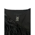 H:ours  - Slash Neckline Long Sleeve Rhinestone Mini Dress in Black Photo 2