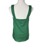 NWT J. Crew Factory Women's Linen Blend Square Neck Tank Top Green Size S Casual Photo 3