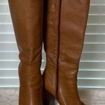Liz & Co Brown Knee High Heeled Leather Boots 7.5 Photo 0