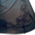 Vanity Fair Vintage 70s Half Slip Women's Medium Black Lace Goth Grunge Retro Photo 3