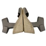 Vince Sophie Espadrille Sandals 10 Taupe 3.5" Wedge Heels Photo 5