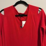 Skull Cashmere Red  Slashed Sleeve sweater C49 Photo 4