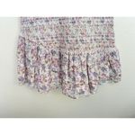 Love Shack Fancy  Floral Smocked Mini Dress Puff Sleeve Asymmetric Ruffle Coquette Photo 10