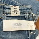 NWT AMO Twist Wash Jeans in Sweet Cheeks Women's Skinny Mid Rise Blue Denim 26 Photo 6