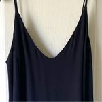 Reformation  Marlowe Mini Dress Black V-Neck Slit XS EUC Photo 3