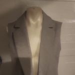 Joie  GRAY LONG OPEN FRONT DUSTER CARDIGAN VEST SLEEVELESS SIZE XS Photo 2