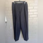 Talbots  Vintage Pure Wool Charcoal Grey 2Piece Pant Suit Blazer Jacket 8 Photo 7