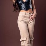 Corduroy Cargo Pants Tan Photo 0