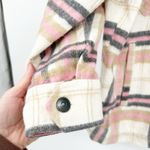 ZARA Womens Bloggers Fav Fall Plaid Wool Blend Oversized Shirt Jacket Shacket S Photo 2