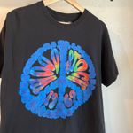 Woodstock 2009 Black Cotton Peace Tie Dye Graphic Tee Size Large Unisex Photo 1
