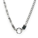 Link Chain Necklace for Men Women Streetwear Punk Hip Hop Unisex Style Silver Photo 0