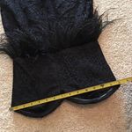 Bebe  Black Party Cocktail Dress Feathers Size 0 Photo 10