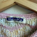 Vintage Popcorn Pink Colorful Funky Sleeveless Relaxed Sweater Size XS Small Photo 3