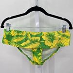 Ralph Lauren  Yellow Green Floral Bikini Low Rise Bottom Ruffle RN52419 Small Photo 0