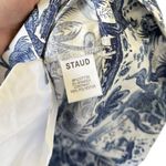 STAUD Garden Balloon Sleeve Shift Dress In China Blue Toile Photo 8