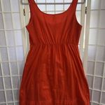 Anthropologie Maeve Red Crochet Tiered Tank Top Boho Y2K Pearl Button Dress Med Photo 1