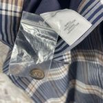 Pendleton Women's Plaid Cotton Skirt 8 Blue Tan White Knee Length Classic Style Photo 10