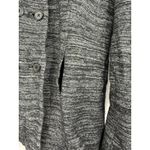 Coldwater Creek  Jacket Womens Large Gray Wool Blend Lined Button Front Swing Photo 3
