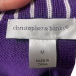 Christopher & Banks NWT  Winter Snowflake  Cardigan Sweater Size Medium Photo 3