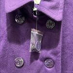 NWOT dELiA*s Vibrant Purple Pea Coat, Size M Size M Photo 3