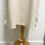 Lacausa 100% Raw Silk Button Sleeveless Dress Distressed Raw Hem Ivory sz Medium Photo 4