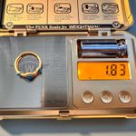 Solid 925 Sterling Silver Turquoise Ring Gold Plating Adjustable Photo 3