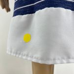 Merona  LARGE Blue White Striped Short Sleeve Column Shift T-Shirt Mini Dress Photo 4