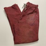 Anthropologie Pilcro Pants Distressed Patchwork Pockets India Ethnic Boho Red Photo 0