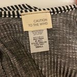 Caution to the Wind Black And White Striped Romper Photo 1