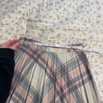 Vintage Plaid Pleated Women's Skirt Purple Size XS Photo 4