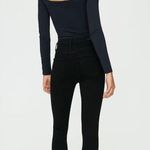 Citizens of Humanity Aritzia Rocket High Rise Skinny Jeans All Black Stretch 26 Photo 2