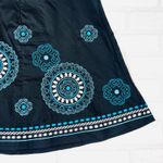 Heart soul Black Embroidered‎ Cotton Blend A-Line Skirt - Bohemian, Casual Size 3 Photo 8