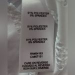 Calvin Klein  M White Perforated Pocketed V-Neck Swim Coverup Photo 7