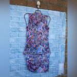Savee Couture Laguna Beach watercolor dress size XS NWT Blue Photo 10