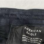 American Eagle Jeans Women's Black Sz 4 Flare High Waisted Stretch Denim EUC Photo 8