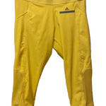 Adidas Stella McCartney ‎ Yellow Leggings Pants M Stretchy Gym Stellasport Yoga. Photo 0