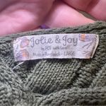 Jolie & Joy Green Knit V Neck Sleeveless Crop Top size L Size L Photo 1