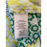 Talbots  Shirt‎ Women Small Paisley Smocking Yellow Peasant Button Crochet Boho Photo 4