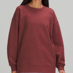 Lululemon perfectly oversized crew smokey red Photo 0