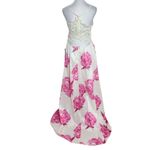 B. Smart Formal Floral High-Low Dress with Pink Rose Print NWT Size 13 Photo 1