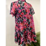 Corey Lynn Roma Calter Tammy Mini Floral Baby Doll Dress Silk Small Pink Photo 3
