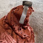 Aerie  Dusty Orange Full Lace Razor Back Bralette Women’s Bra Sz Small EUC Photo 4