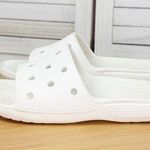 Crocs Classic Perforated Slide Sandals White 5 Mens 7 Womens Photo 0