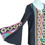 Judith March Judith‎ March Black Embroidered Dress Sz M Photo 2