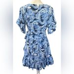 Lilly Pulitzer Darlah Blue and White ocean palm Dress 2025 NWOT Photo 3