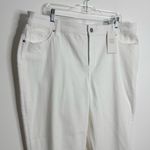 Chico's NWT Chico’s So Slimming Girlfriend Slim Leg Crop White No Stain Sz 20 Chico’s 4 Photo 6