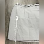 Liz Claiborne Career Double Cotton Belted Pencil Skirt in Silver Screen Size 8 Photo 4